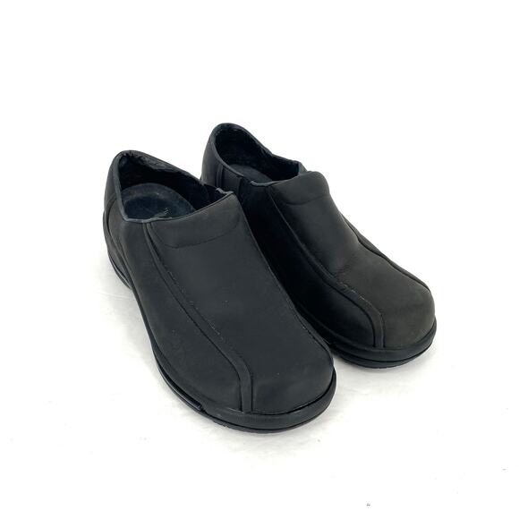 Dansko Calla Black Leather Clogs Women’s Size EU 40 US 9.5-10 - Picture 1 of 11